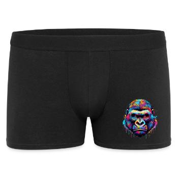 Gorilla - Männer Boxer Shorts - Schwarz - Vorne