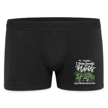 Gartenarbeit Pflanzen Gärtner - Männer Boxer Shorts - Schwarz - Vorne