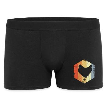 Poulet Vintage - Boxer Homme - noir - Devant