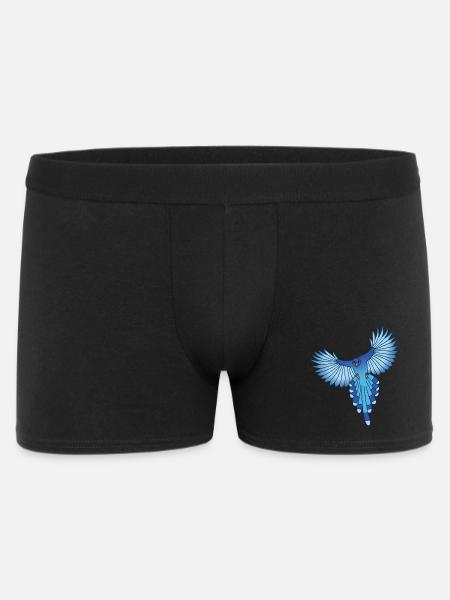 The Flight of the Blue Bird - Men's Boxer Shorts - black