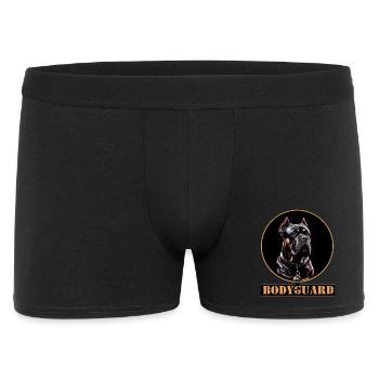 Bodyguard Cane Corso Portrait - Männer Boxer Shorts - Schwarz - Vorne