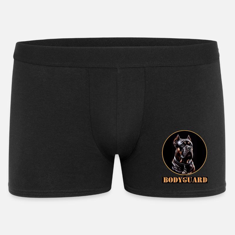 Bodyguard Cane Corso Portrait - Männer Boxer Shorts - Schwarz