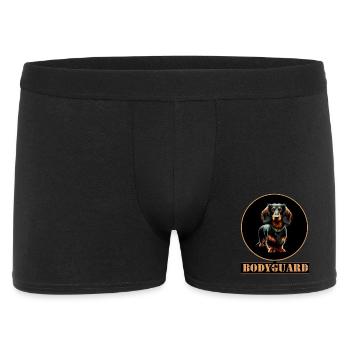 Garde du corps Teckel à poil long - Boxer Homme - noir - Devant