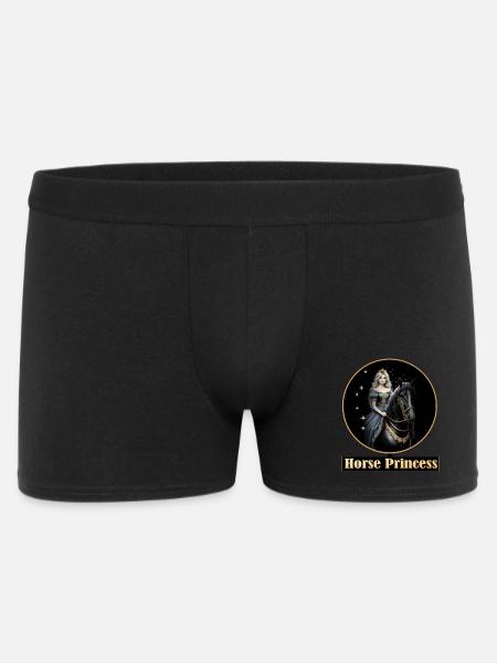 Princesse cheval avec des étoiles - Boxer Homme - noir