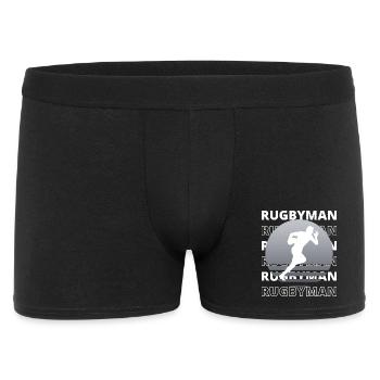 Rugbyman, sportif et dynamique - Boxer Homme - noir - Devant