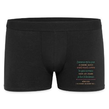 Rêves nocturnes tardifs - Boxer Homme - noir - Devant