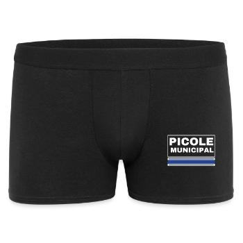 PICOLE MUNICIPAL Logo Bleu - Boxer Homme - noir - Devant