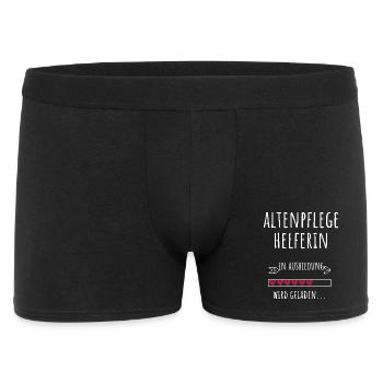 Altenpflegehelferin Ausbildung Beruf Geschenk - Männer Boxer Shorts - Schwarz - Vorne