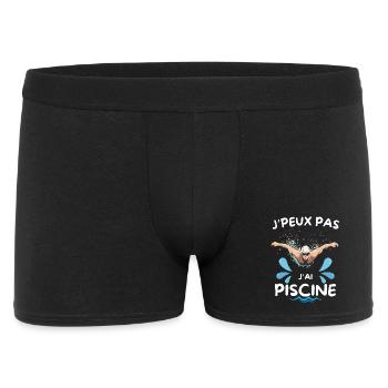 I can't do it, I have a swimming pool - Men's Boxer Shorts - black - Front