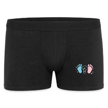 Empreintes Bébé Pastel et Question - Boxer Homme - noir - Devant