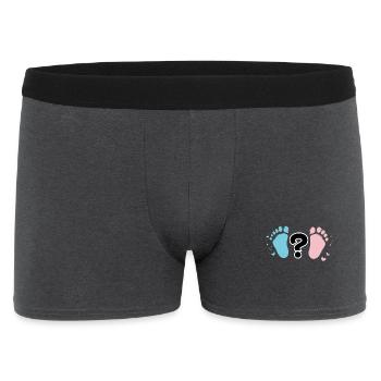Empreintes Bébé Pastel et Question - Boxer Homme - charbon - Devant