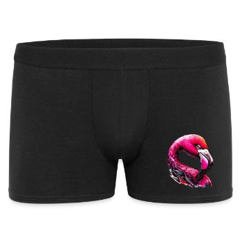 Flamingo - Men's Boxer Shorts - black - Front