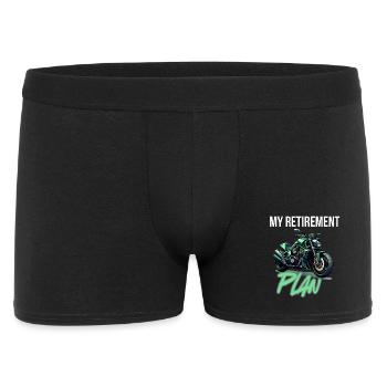 My Retirement Plan Motorcycle - Men's Boxer Shorts - black - Front