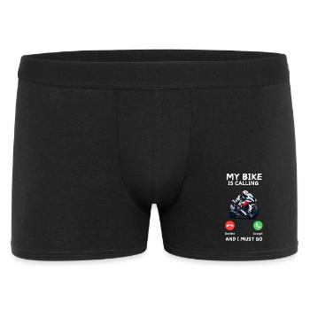 Mon vélo m’appelle - Boxer Homme - noir - Devant