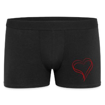 Deux cœurs - Boxer Homme - noir - Devant