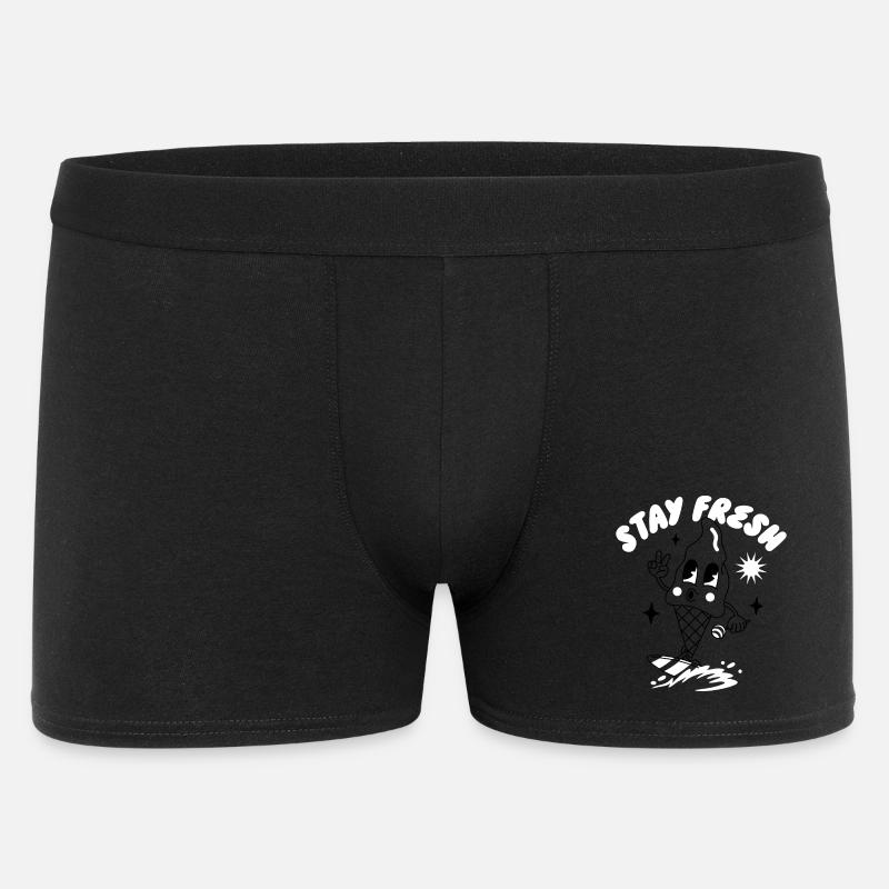 Stay Fresh Sun Theme Tee - Men's Boxer Shorts - black