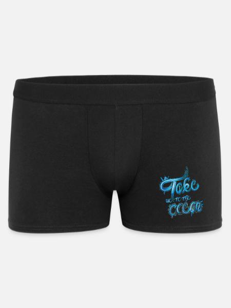 Emmenez-moi à l’océan en disant - Boxer Homme - noir