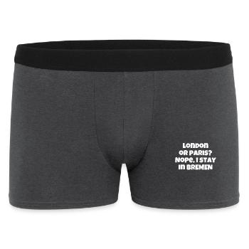 Sweat à capuche Brême - Boxer Homme - charbon - Devant
