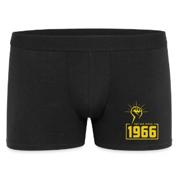 Retro Revolution 1966 T-Shirt Design - Männer Boxer Shorts - Schwarz - Vorne