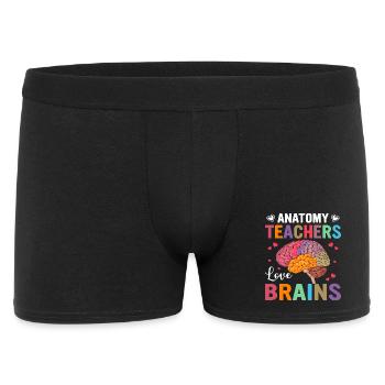 Anatomy teacher loves brains – colorful design - Men's Boxer Shorts - black - Front