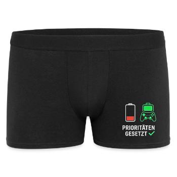 Conception de motivation de jeu pour les fans - Boxer Homme - noir - Devant