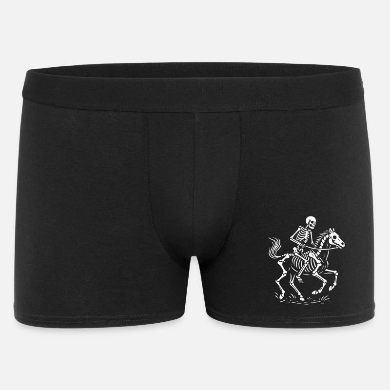 Illustration de cavalier squelette éthéré - Boxer Homme - noir