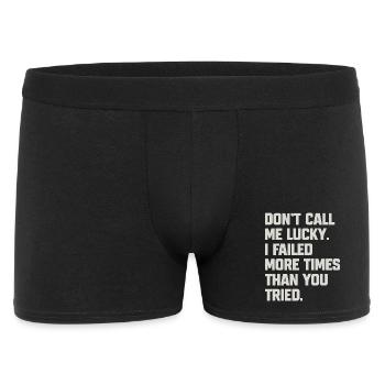 Humorous quote for confidant - Men's Boxer Shorts - black - Front