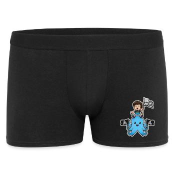 Bretagne Breizh – Breton Child Octopus Gwenn ha Du - Men's Boxer Shorts - black - Front