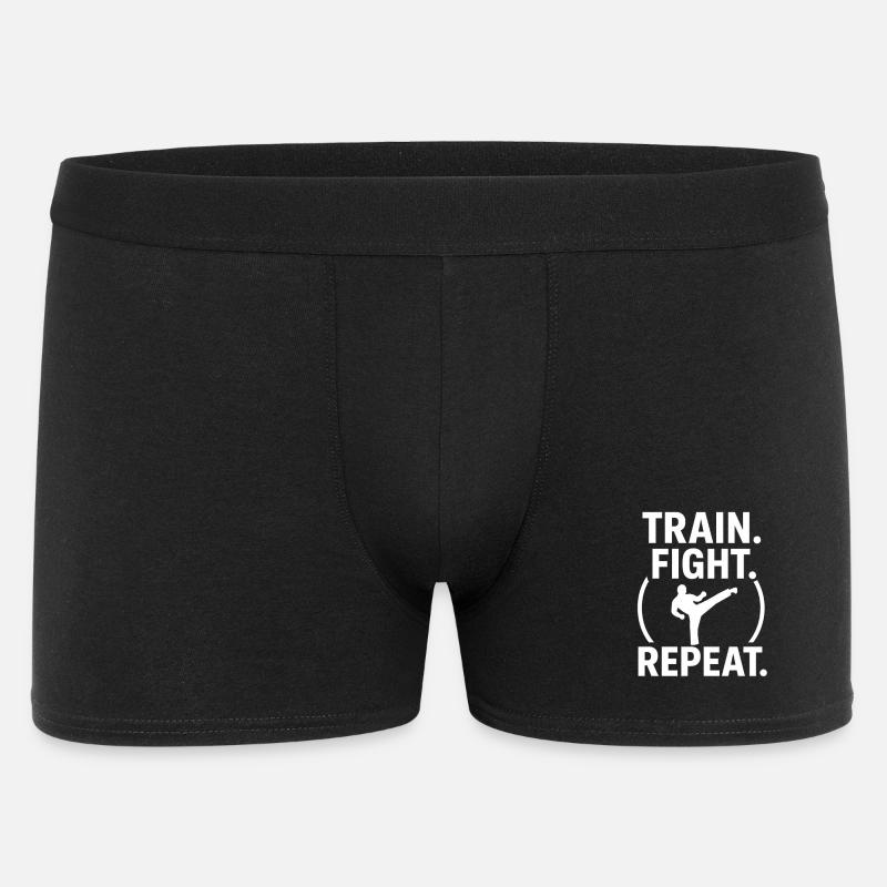 Répétition du combat de train - Boxer Homme - noir