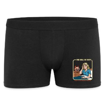 La cloche du devoir - Boxer Homme - noir - Devant