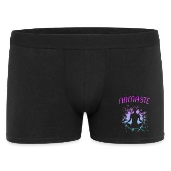 Yoga Namasté Om - Boxer Homme - noir - Devant