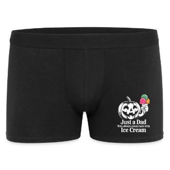 Père avec de la crème glacée dicton - Boxer Homme - noir - Devant