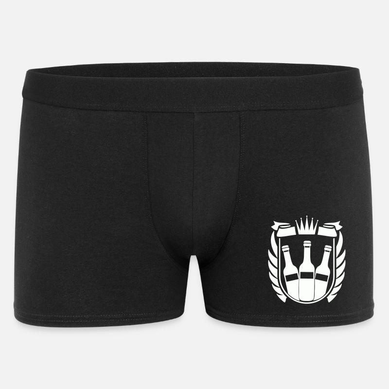 Bier Wappen - Männer Boxer Shorts - Schwarz