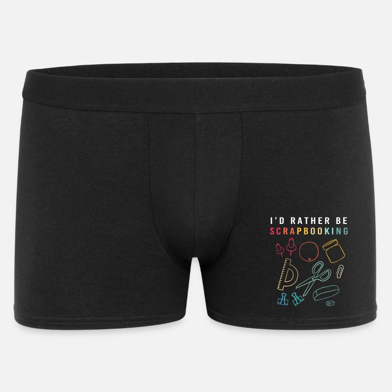 Scrapbook Scrapbooking - Männer Boxer Shorts - Schwarz