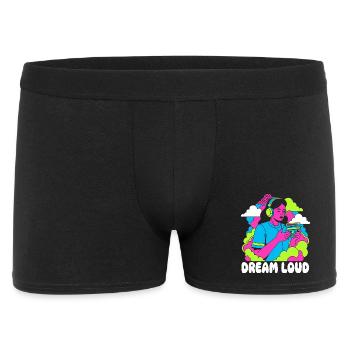 Traum Laut Neon Pop - Männer Boxer Shorts - Schwarz - Vorne