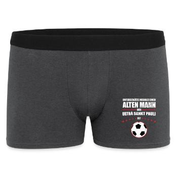 Old Man - Ultra Sankt Pauli Fan | Vintage Retro - Men's Boxer Shorts - charcoal grey - Front