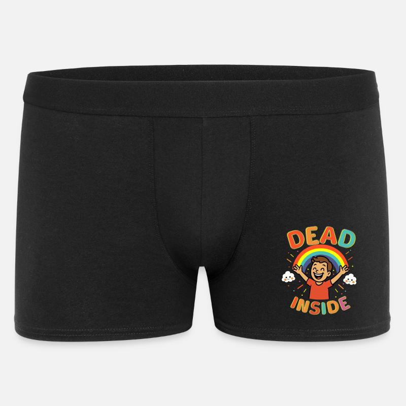 Dead Inside - Männer Boxer Shorts - Schwarz
