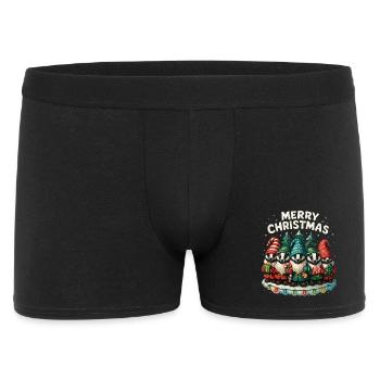 Cadeau drôle de Noël du blaireau européen - Boxer Homme - noir - Devant