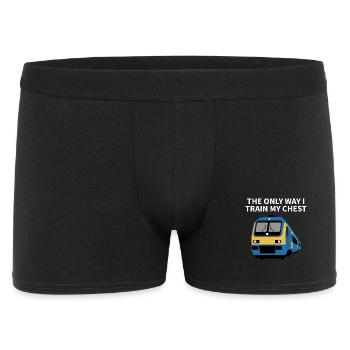 Treinspotter - The only way i train my chest - Men's Boxer Shorts - black - Front