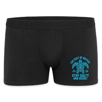 Gulf of Mexico Turtle Vintage Badge - Men's Boxer Shorts - black - Front