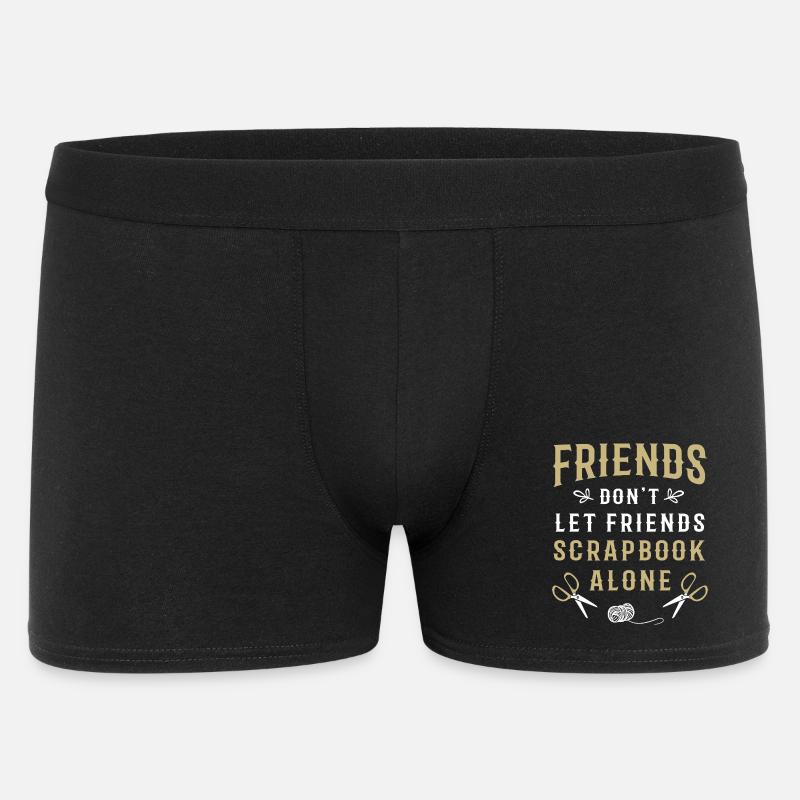 Scrapbook Scrapbooking - Männer Boxer Shorts - Schwarz