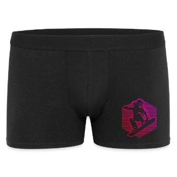 Snowboard perfekt für jeden Snowboard - Männer Boxer Shorts - Schwarz - Vorne