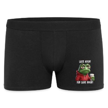 Laisse-moi partir! Je charge encore ! Drôle de design de grenouille - Boxer Homme - noir - Devant