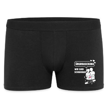 Surprise : Nous sommes enceintes - Boxer Homme - noir - Devant
