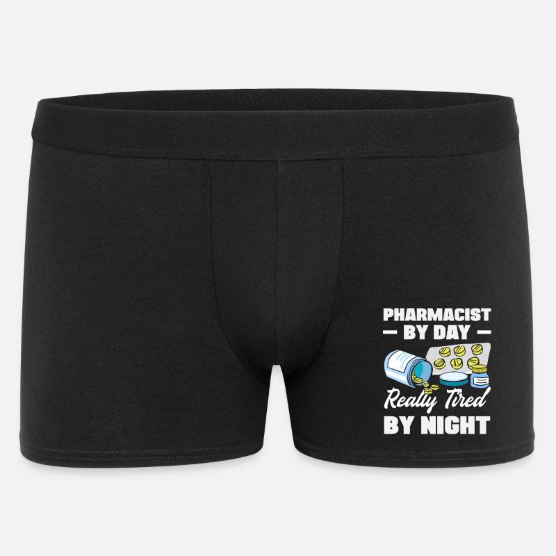 Pharmacien Technicien Pharmaceutique - Boxer Homme - noir