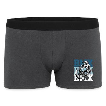 BMX Bike Street Culture - Men's Boxer Shorts - charcoal grey - Front