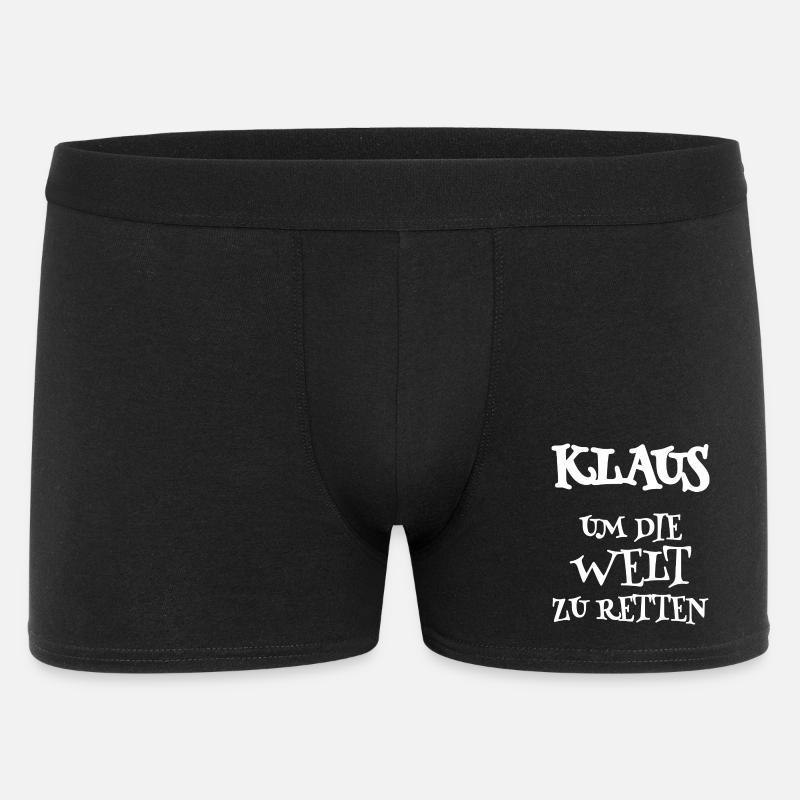 Retter Klaus - Männer Boxer Shorts - Schwarz