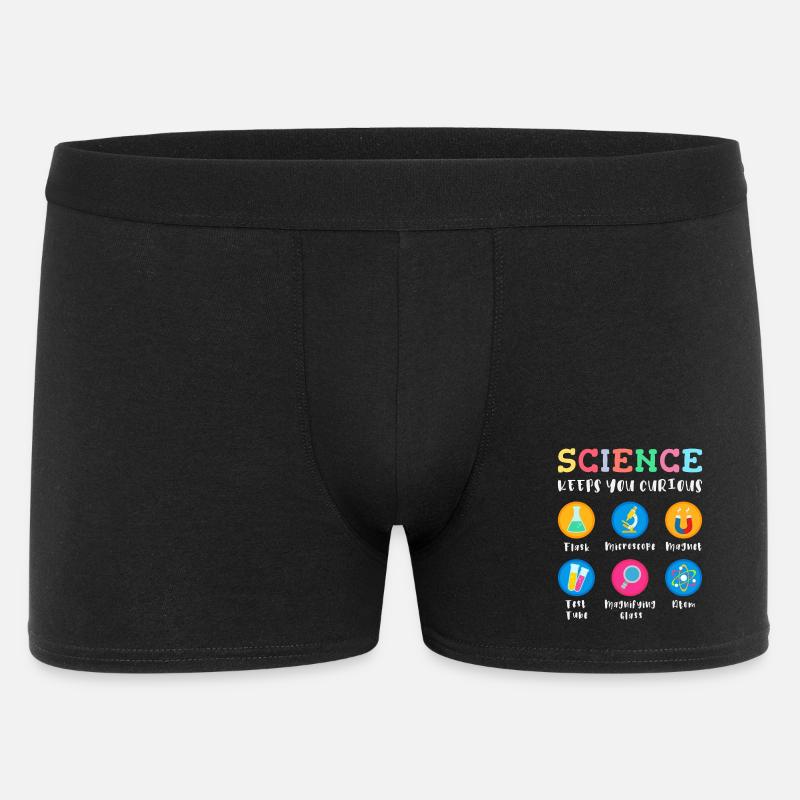 La science suscite la curiosité - Boxer Homme - noir