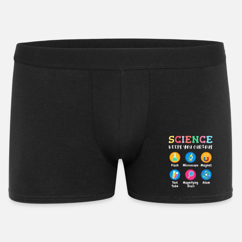 Wissenschaft macht neugierig - Männer Boxer Shorts - Schwarz