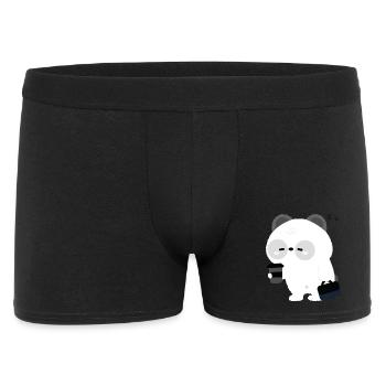 Panda Coffee Break - Men's Boxer Shorts - black - Front